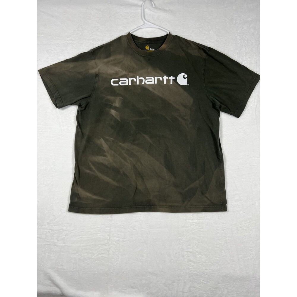 Carhartt T-Shirt Mens Size XL Dark Tie Dye Wash Original Fit Tee Logo